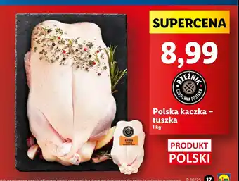 Lidl Kaczka tusza Rzeźnik codzienna dostawa oferta