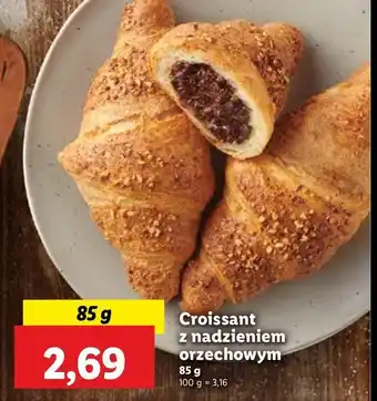 Lidl Croissant z nadzieniem orzechowym oferta