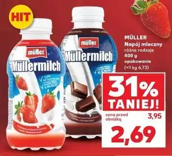 Kaufland Napój mleczny truskawkowy Mullermilk oferta