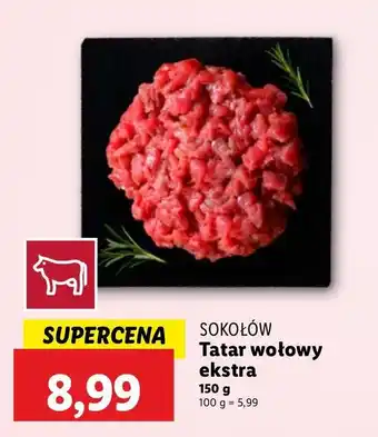 Lidl Tatar wołowy ekstra Sokołów oferta