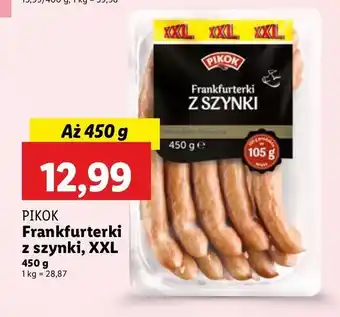 Lidl Frankfurterki z szynki Pikok oferta