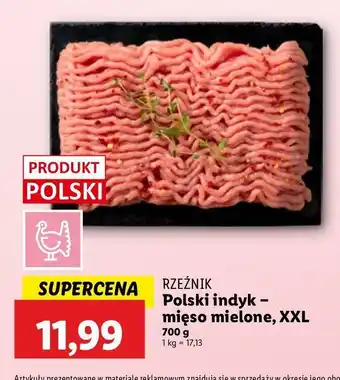 Lidl Mięso mielone z indyka Rzeźnik codzienna dostawa oferta