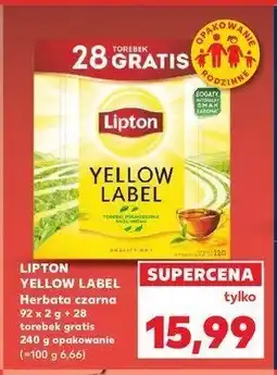 Kaufland Herbata Lipton yellow label tea oferta