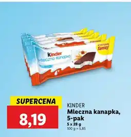 Lidl Baton Kinder mleczna kanapka oferta