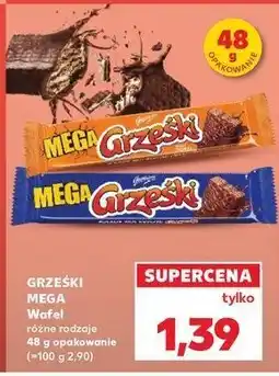 Kaufland Wafelek toffi w czekoladzie mlecznej Grześki mega oferta