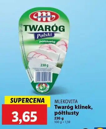 Lidl Twaróg półtłusty Mlekovita oferta