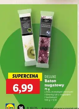 Lidl Baton nugatowy z kiwi Deluxe oferta