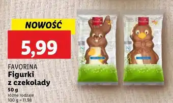 Lidl Zając z czekolady Favorina oferta