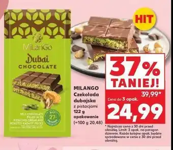 Kaufland Czekolada dubajska z pistacjami Milango oferta