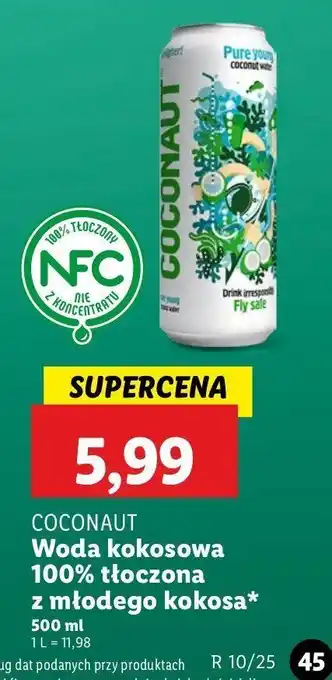 Lidl Woda kokosowa Coconaut oferta