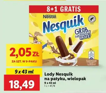 Lidl Lody kakaowo-waniliowe Nesquik oferta