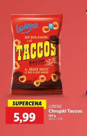 Lidl Chrupki taccos Lorenz oferta