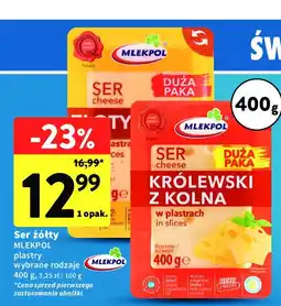 Intermarche Ser złoty mazur Mlekpol oferta