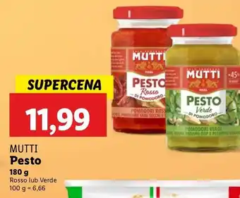 Lidl Pesto rosso Mutti oferta