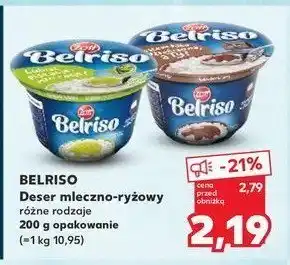 Kaufland Ryż na mleku czekoladowy Zott belriso oferta