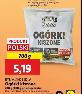 Lidl Ogórki kiszone Ryneczek lidla oferta