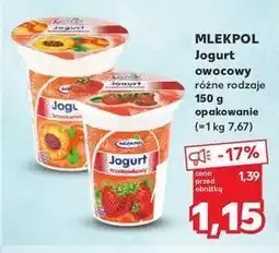 Kaufland Jogurt brzoskwiniowy Mlekpol oferta