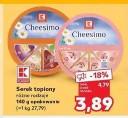 Kaufland Ser topiony classic K-classic cheesimo oferta