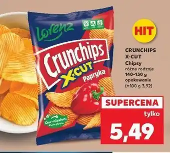 Kaufland Chipsy paprykowe Crunchips x-cut Crunchips lorenz oferta