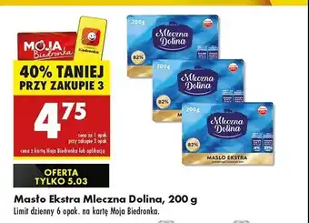 Biedronka Masło ekstra Mleczna dolina oferta