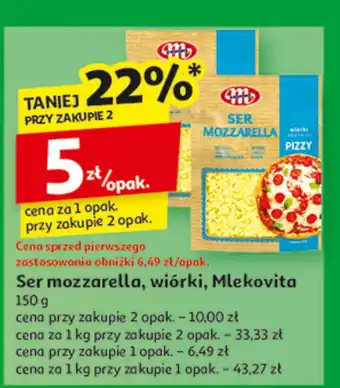 Auchan Ser gouda wiórki Mlekovita oferta