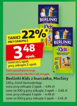 Auchan Parowki Morliny berlinki kids oferta