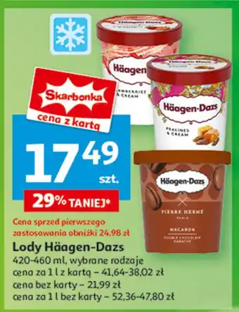 Auchan Lody macaron strawberry Haagen-dazs oferta