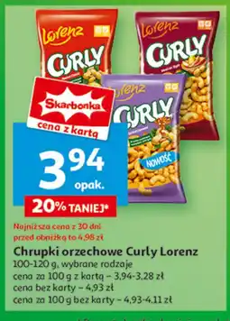 Auchan Chrupki salted caramel Lorenz curly oferta