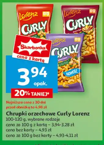 Auchan Chrupki salted caramel Lorenz curly oferta