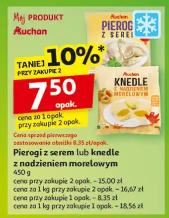 Auchan Knedle z nadzieniem morelowym Auchan oferta