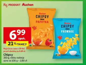 Auchan Chipsy fromage Auchan oferta