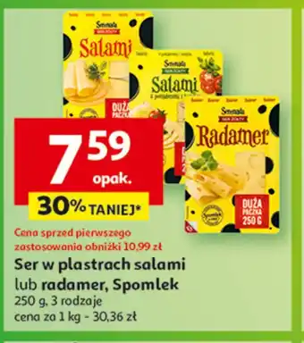 Auchan Ser złoty radamer w plastrach Serenada oferta