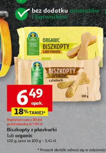 Auchan Biszkopty lady fingers organic Auchan pewni dobrego oferta