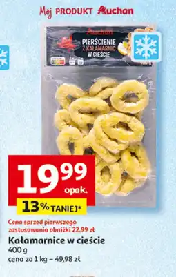 Auchan Pierścienie z kałamarnic w cieście Auchan oferta