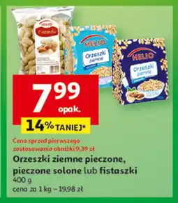 Auchan Orzeszki ziemne pieczone solone Helio oferta