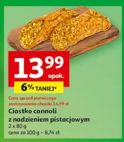 Auchan Cannoli z nadzieniem pistacjowym oferta