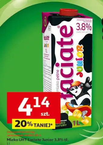 Auchan Mleko 3.8% Łaciate junior oferta