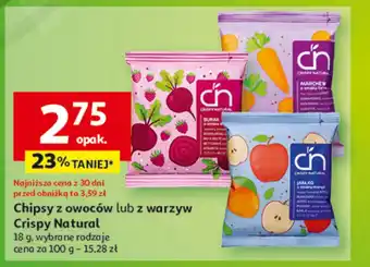 Auchan Chipsy z buraka Crispy natural oferta