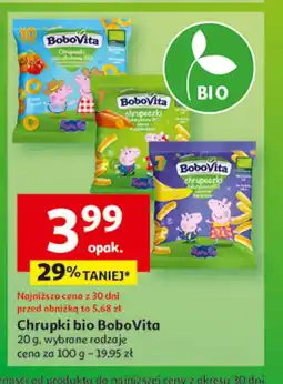 Auchan Chrupki kukurydziane delikatnie marchewkowe Bobovita mniam bio oferta