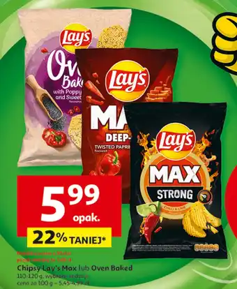 Auchan Chipsy mak z pikatną papryką Lay's oven baked (prosto z pieca) Frito lay lay's oferta