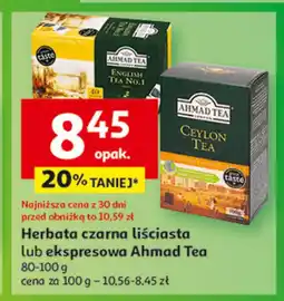 Auchan Herbata liściasta Ahmad tea london english tea no. 1 oferta