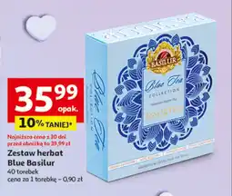 Auchan Zestaw herbat blue Basilur oferta