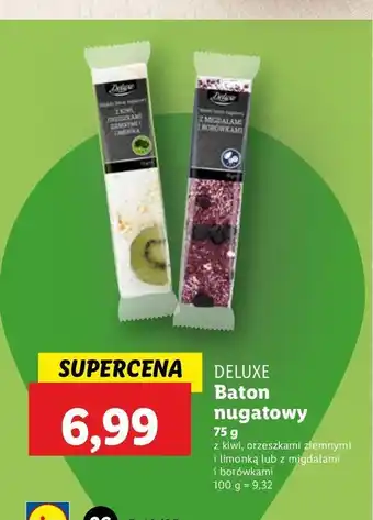 Lidl Baton nugatowy z migdałami i borówkami Deluxe (Schwarz) oferta