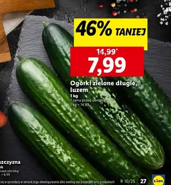 Lidl Ogórek długi oferta