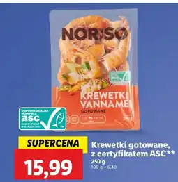 Lidl Krewetki gotowane Norso oferta