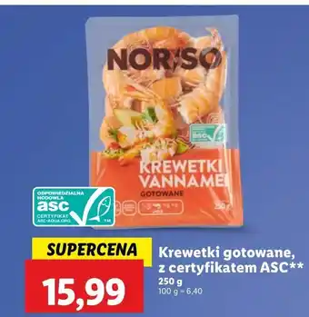 Lidl Krewetki gotowane Norso oferta