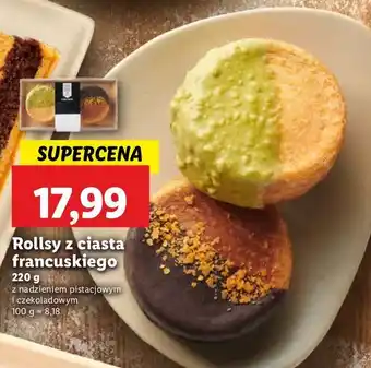 Lidl Rolls z ciasta francuskiego nadzieniem pistacjowym i czekoladowym oferta