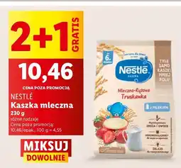 Lidl Kaszka mleczno-ryżowa truskawka Nestle oferta