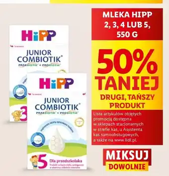 Lidl Mleko 5 Hipp Junior Combiotik oferta