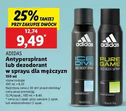 Lidl Dezodorant Adidas Men Pure Game oferta